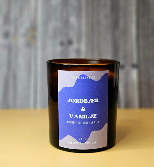 Duftlys - Jordbær & Vanilje