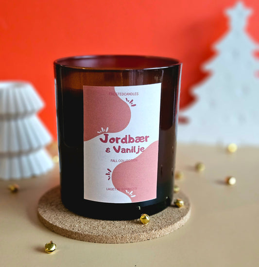 Duftlys - Jordbær & Vanilje